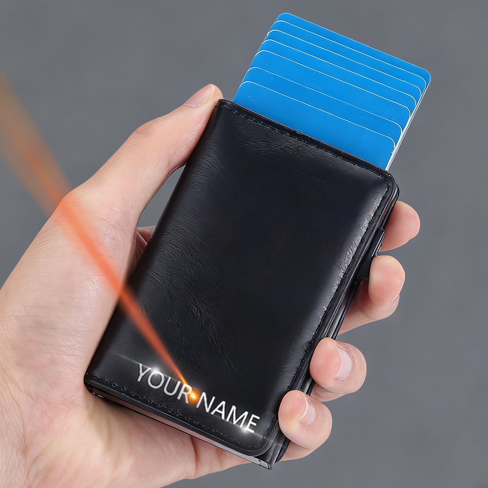 Card Top Loader - New RFID Mini Men Card Wallets