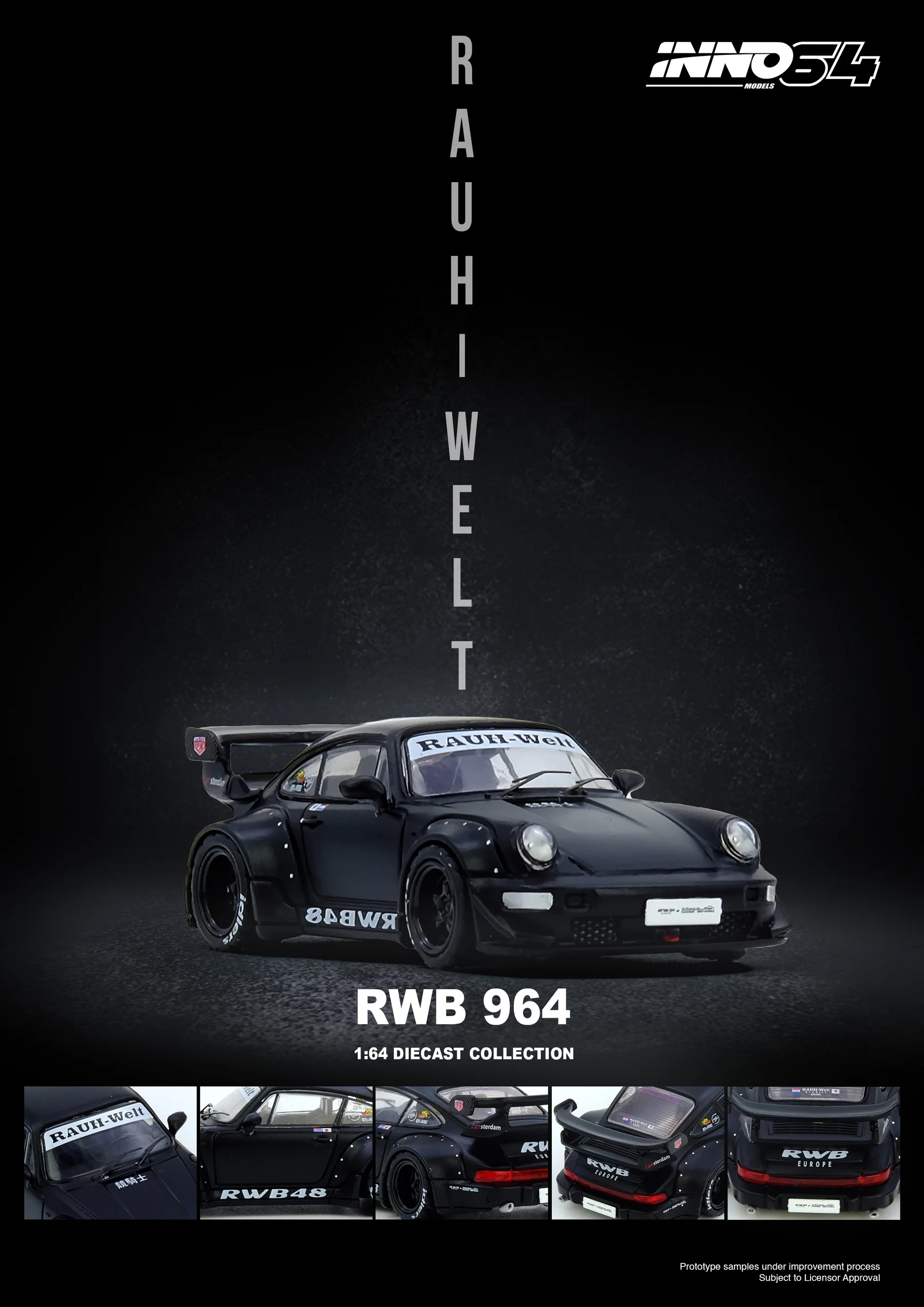 INNO64 1:64 Porsche 911 RWB 96 – Die Cast Car 1 64 recenzja i cena