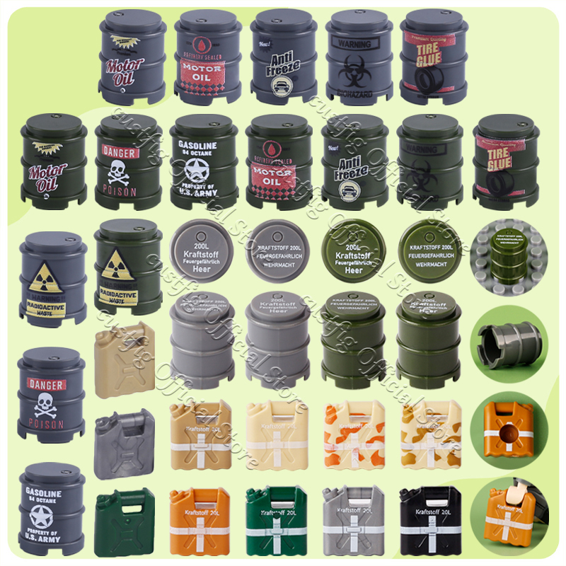 WW2 Military Oil Drum Fuel Tan – Lego Minifigure Holder recenzja i cena