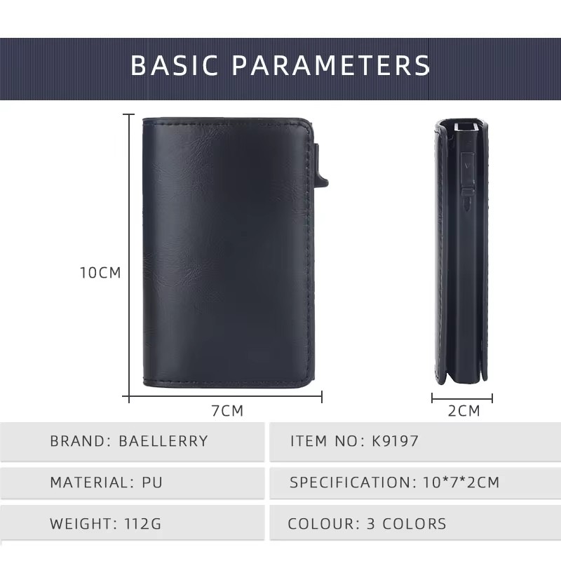 New RFID Mini Men Card Wallets – Card Top Loader recenzja i cena
