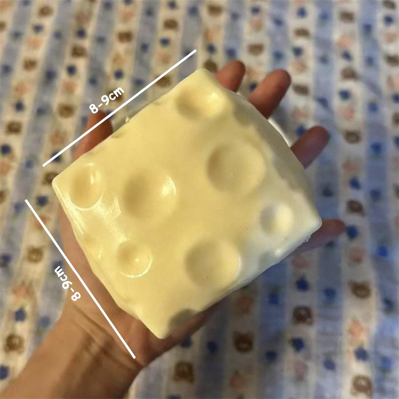 ◔Jumbo Cheese Cube Stress Ball – Fidget Cube Original recenzja i cena